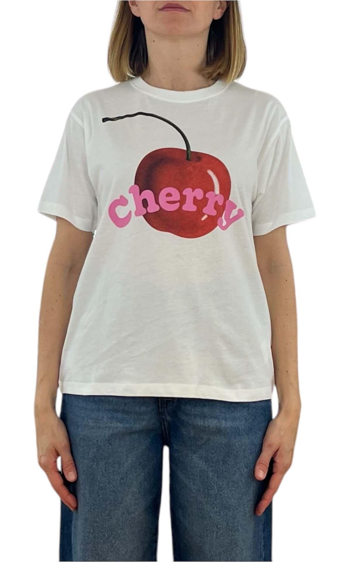 Compañia Fantastica - Tshirt cherry - bianco