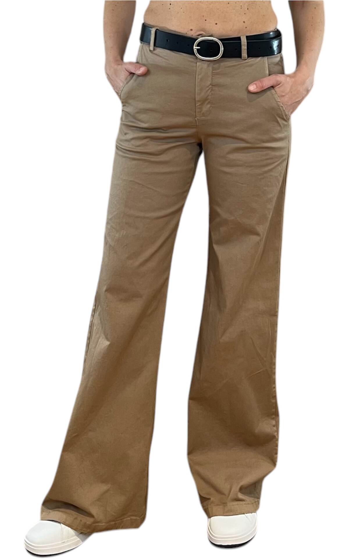 Off-On - Pantalone palazzo BETTY - beige