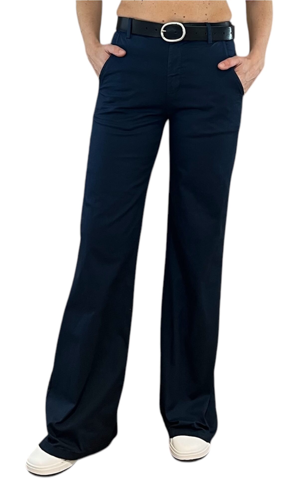 Off-On - Pantalone palazzo BETTY - blu