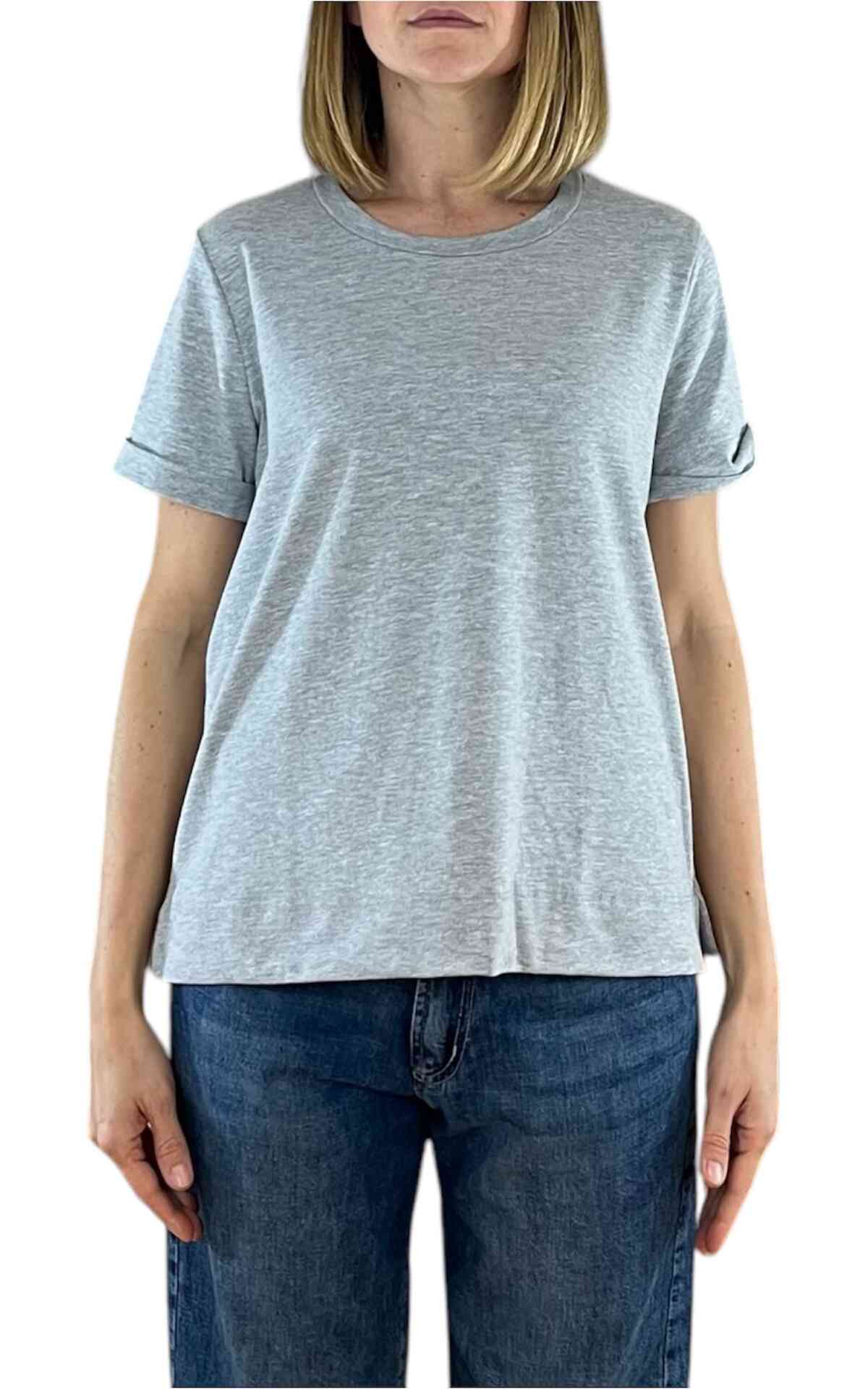 Off-on – T-shirt scatola – Grigio chiaro