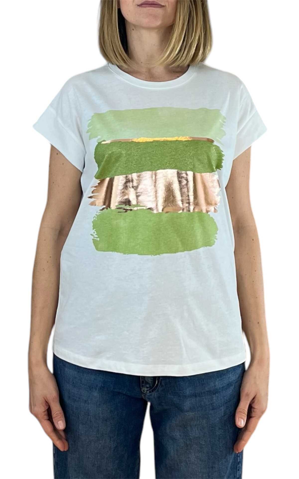 Off-On - T-shirt pennellate - verde