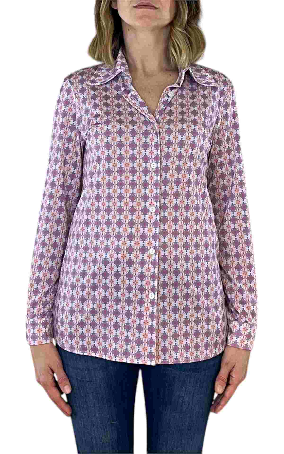 Susan Di - Camicia in jersey - rosa