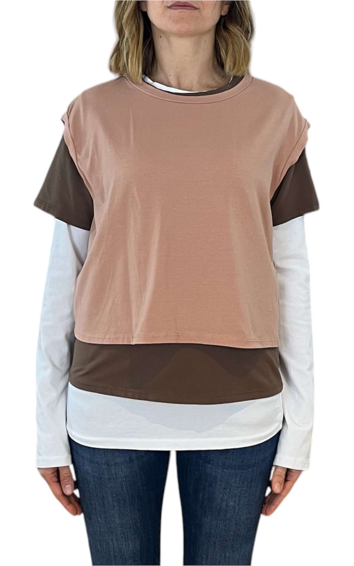 Off-on - Set 3 T-shirt - rosa