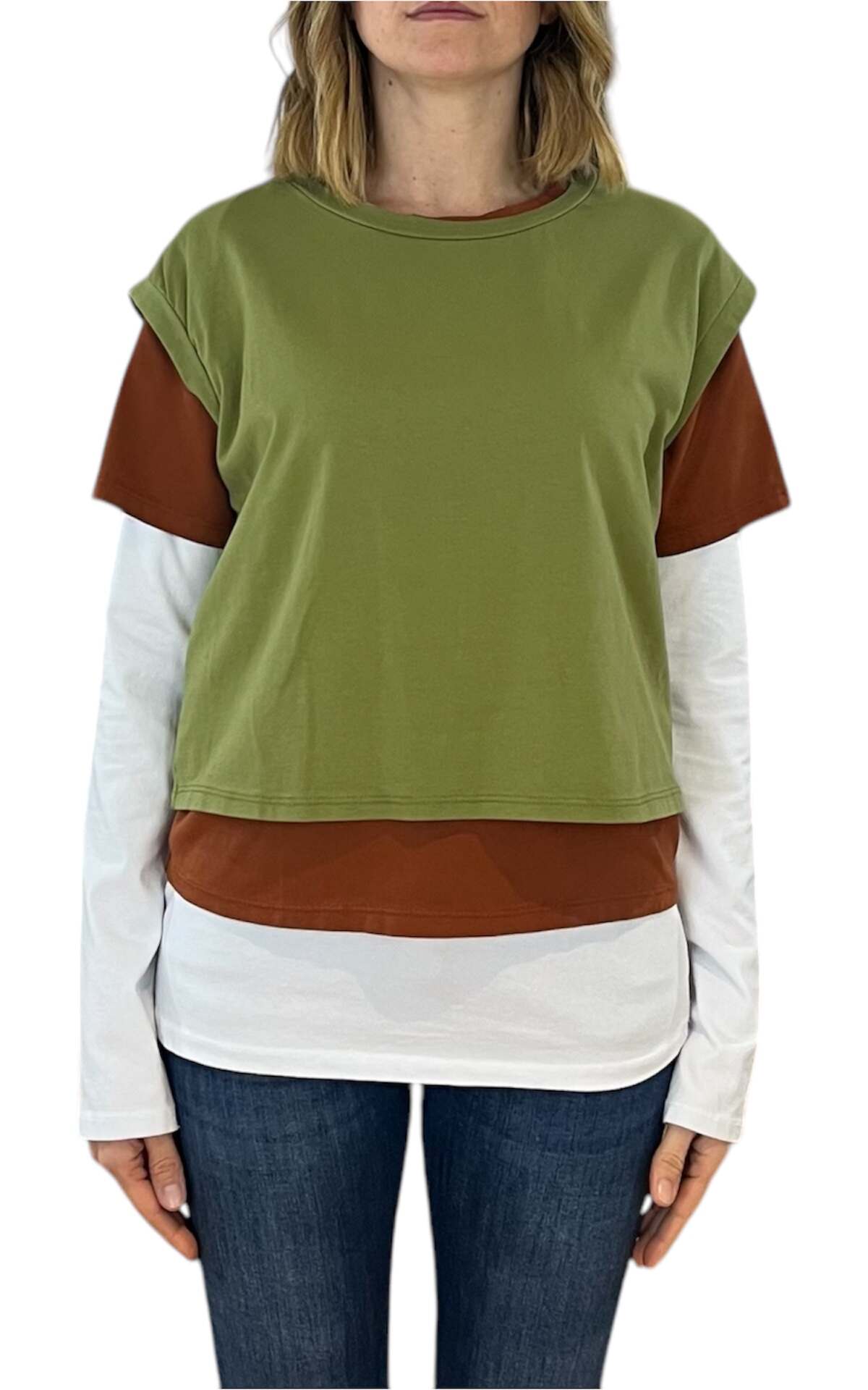 Off-on - Set 3 T-shirt - verde