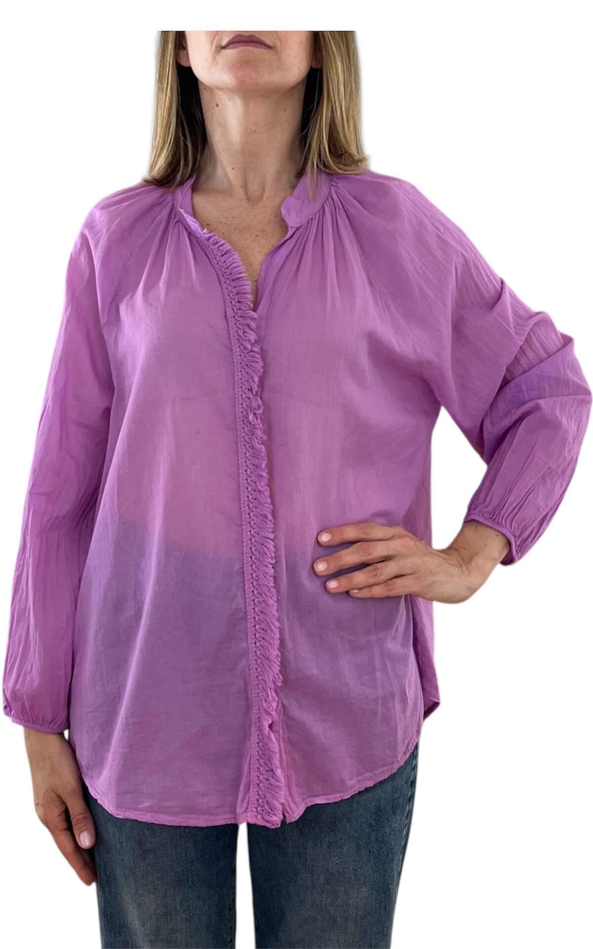 Off-On - Camicia passamaneria - ciclamino