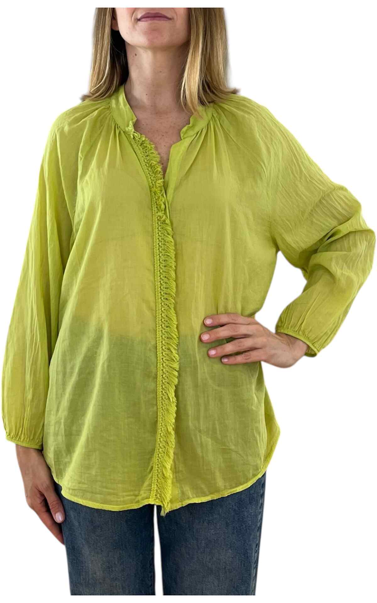 Off-On - Camicia passamaneria - verde