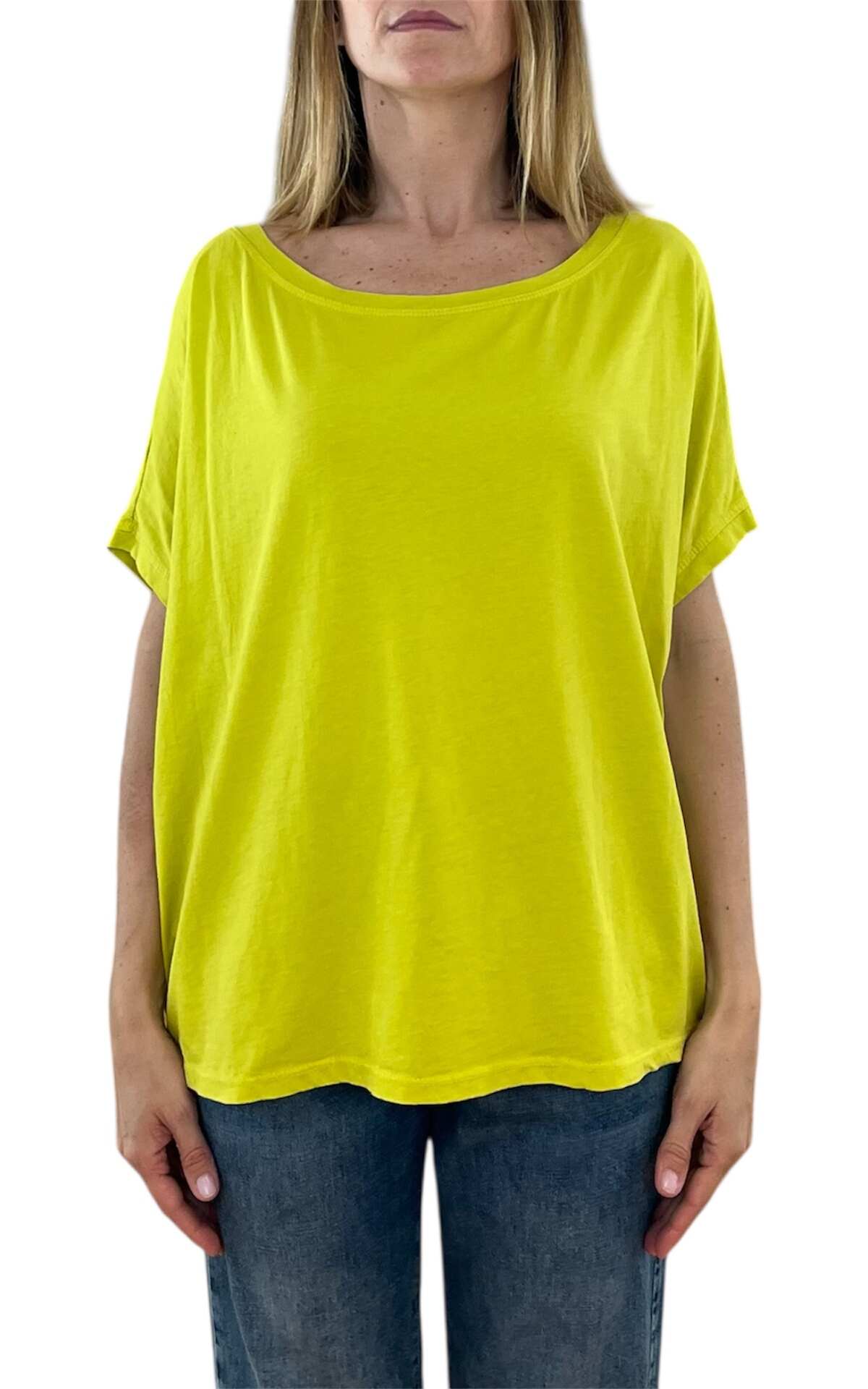 Off-On - t-shirt over cotone - lime