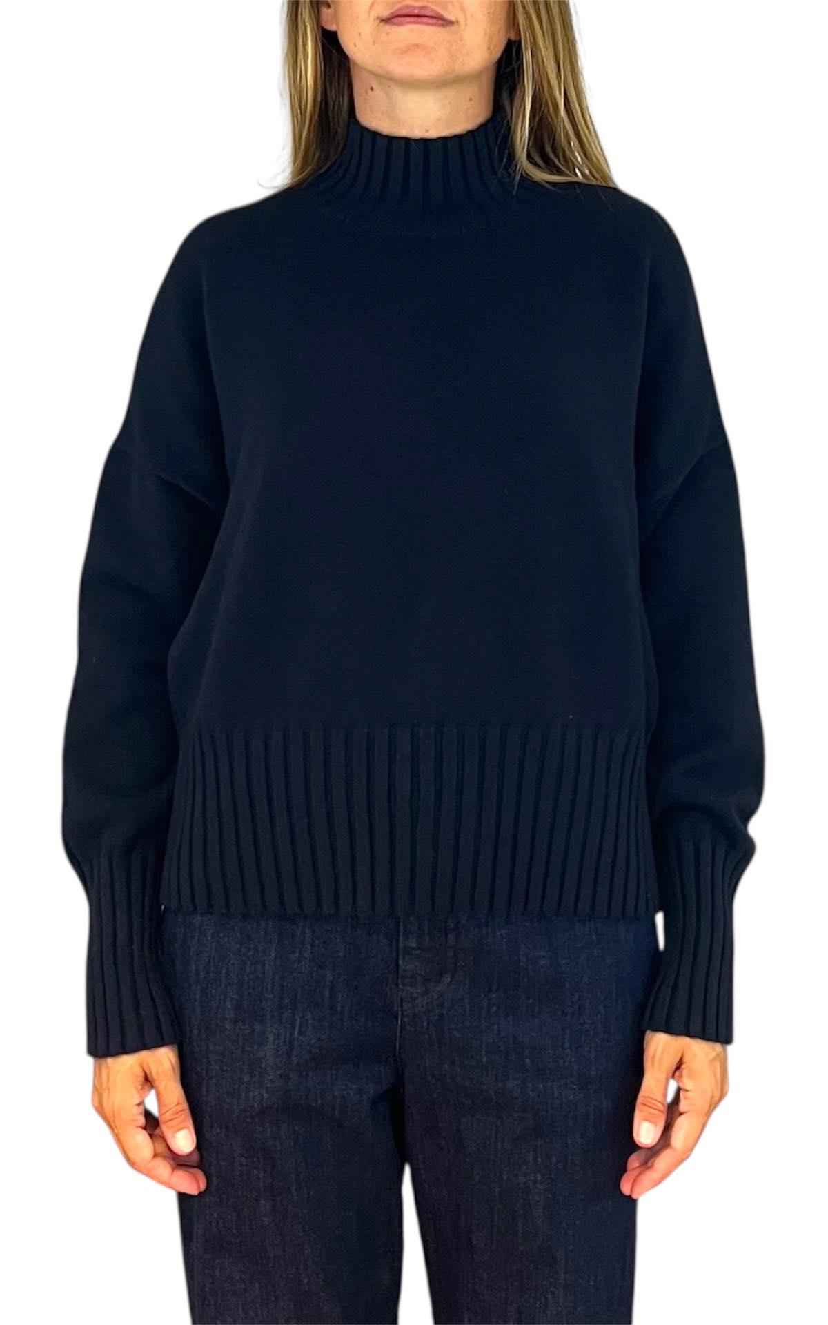 Initial - Maglia lupetto - blu