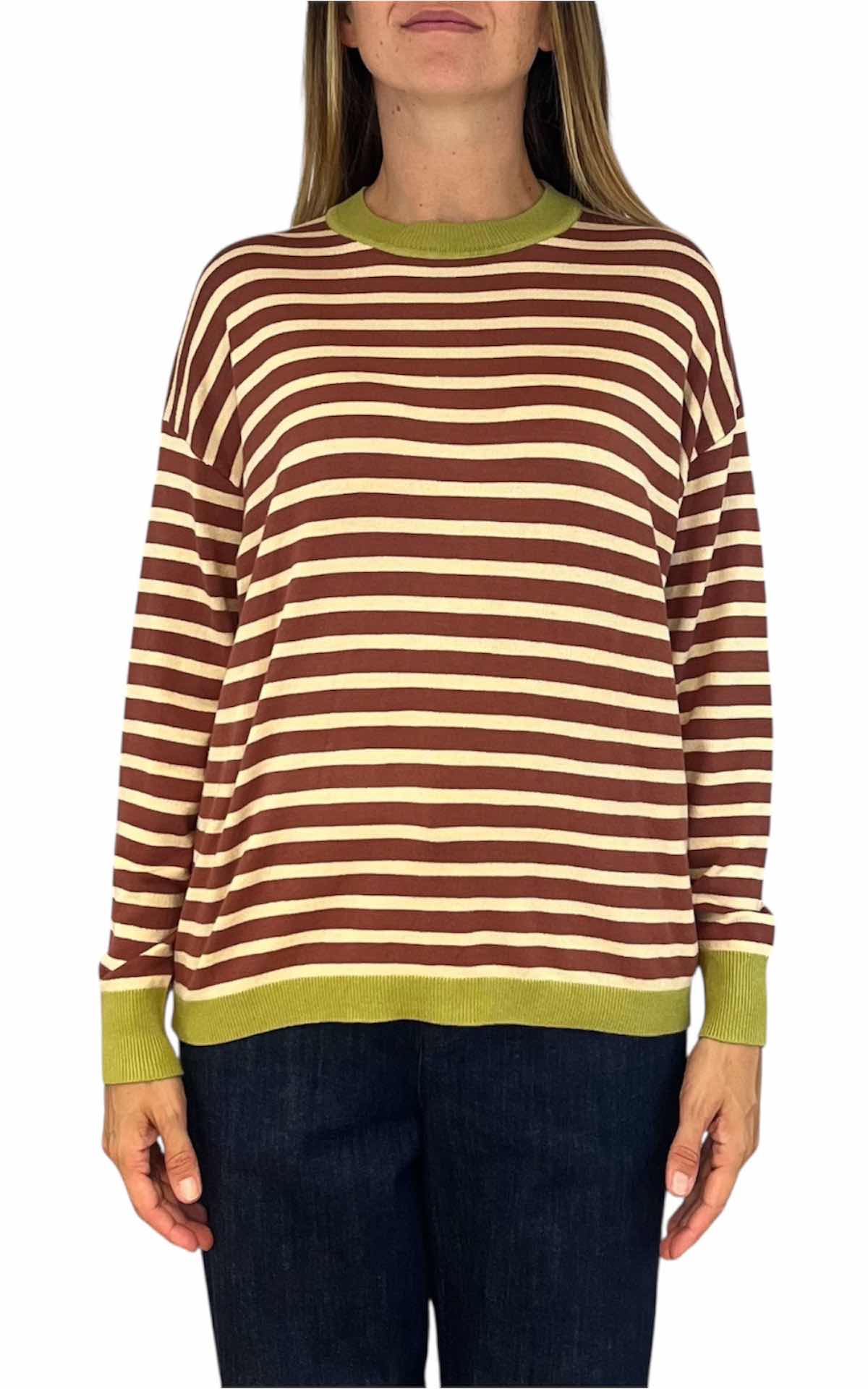 Compañia Fantastica - Maglia a righe - camel