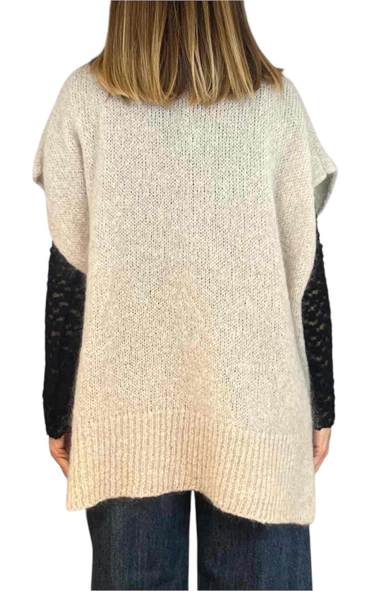 Off - On - Poncho mohair - burro