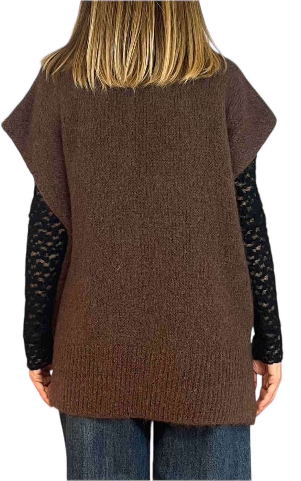 Off - On - Poncho mohair - moro