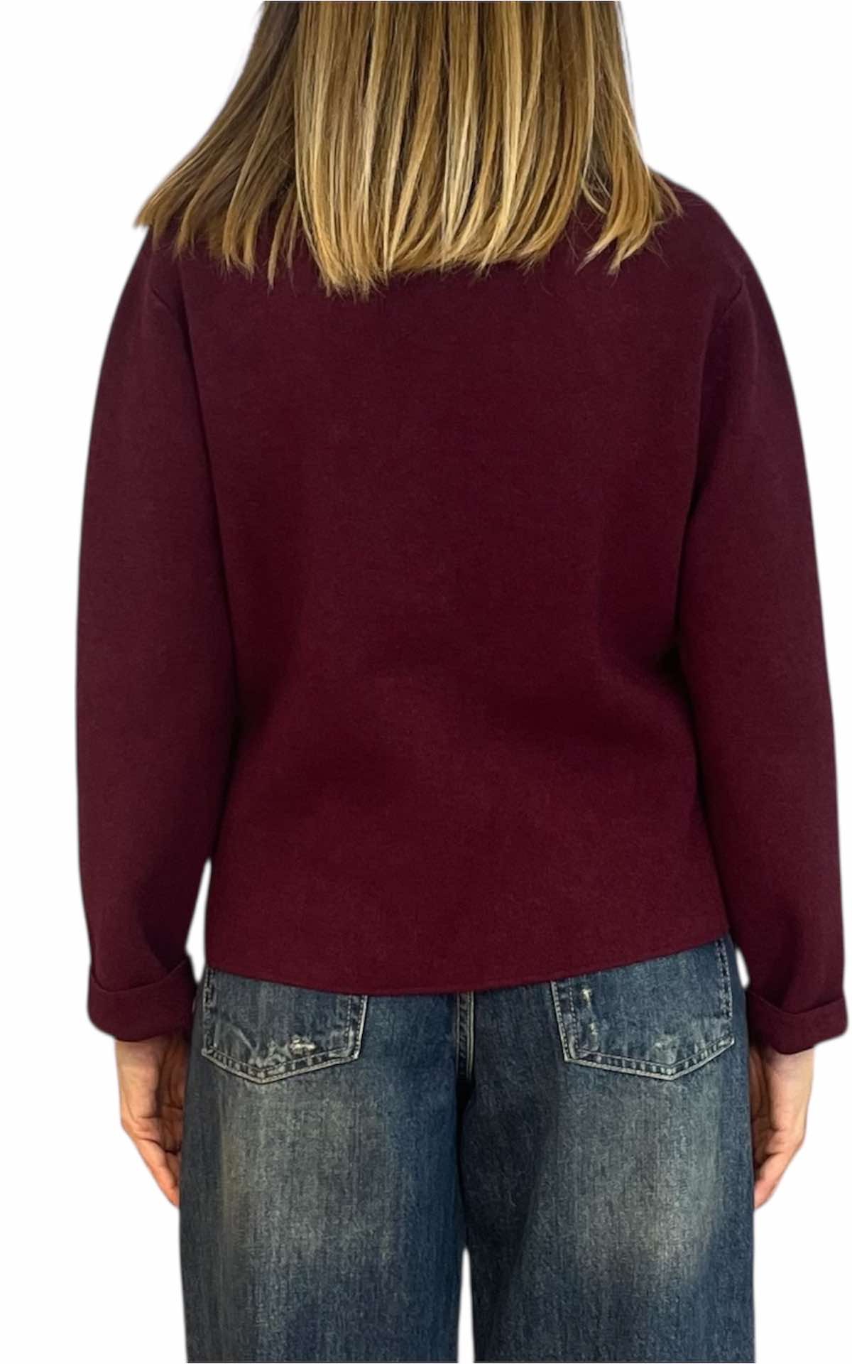 Initial - Giacca in maglia - bordeaux