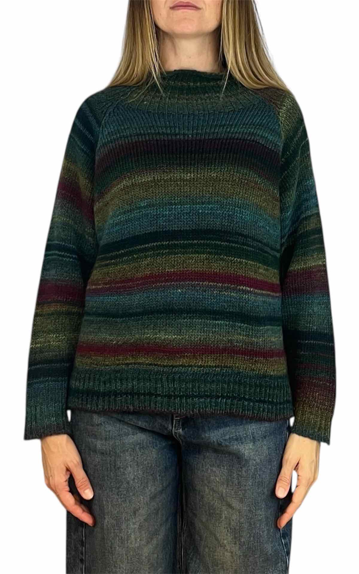 Off-On - Maglia sfumata - verde