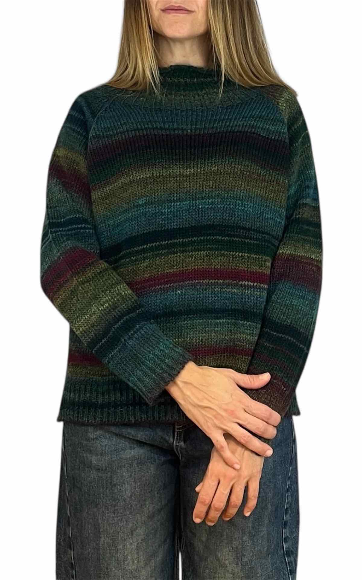 Off-On - Maglia sfumata - verde