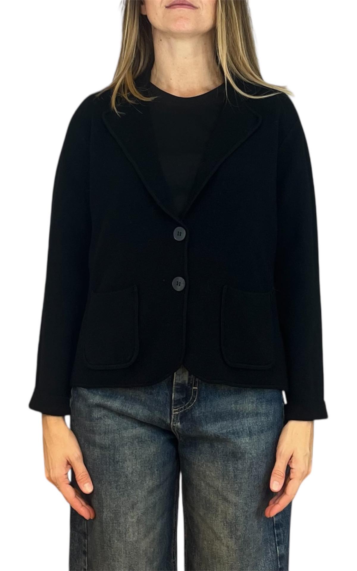 Initial - Giacca in maglia - nero