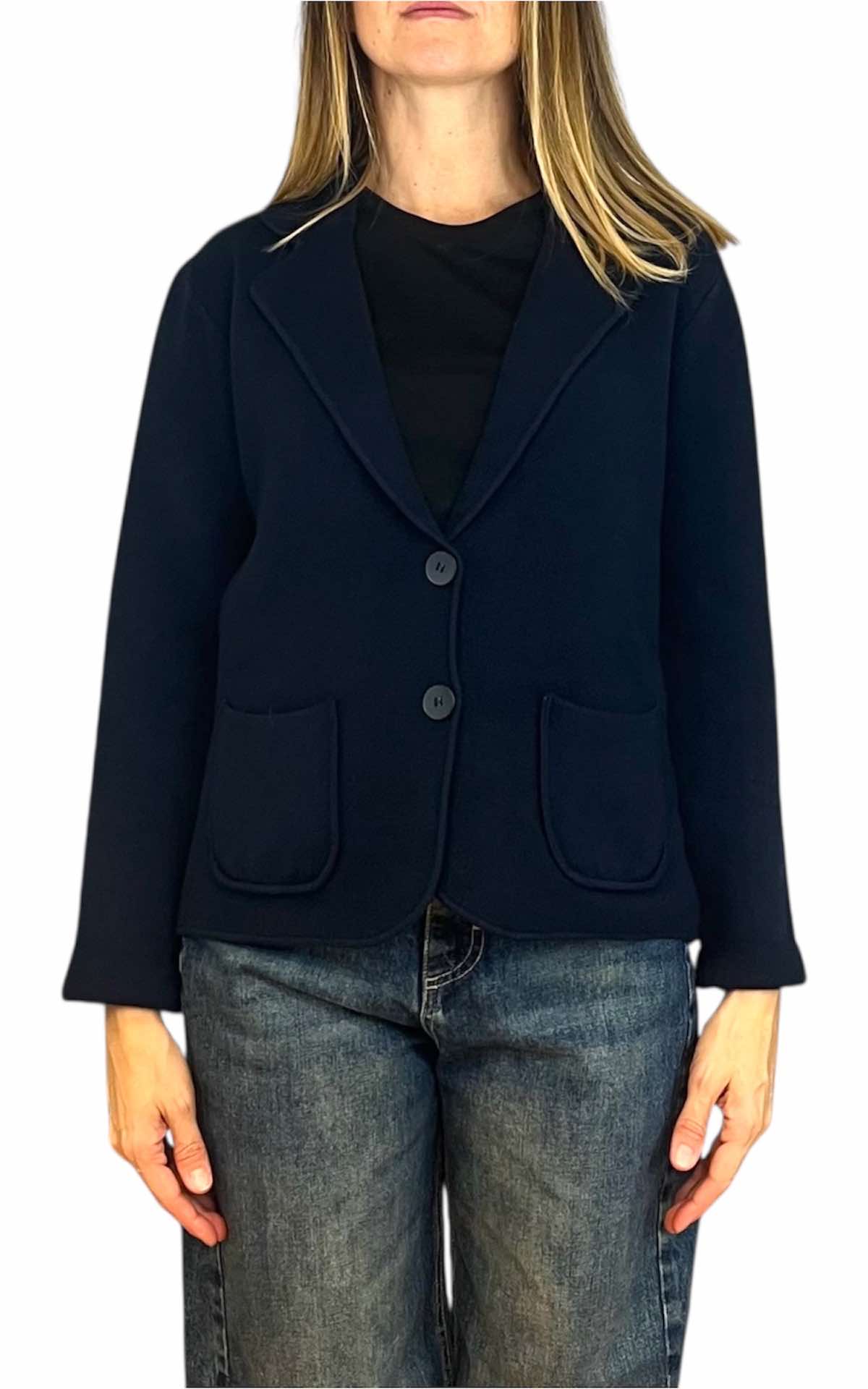 Initial - Giacca in maglia - blu