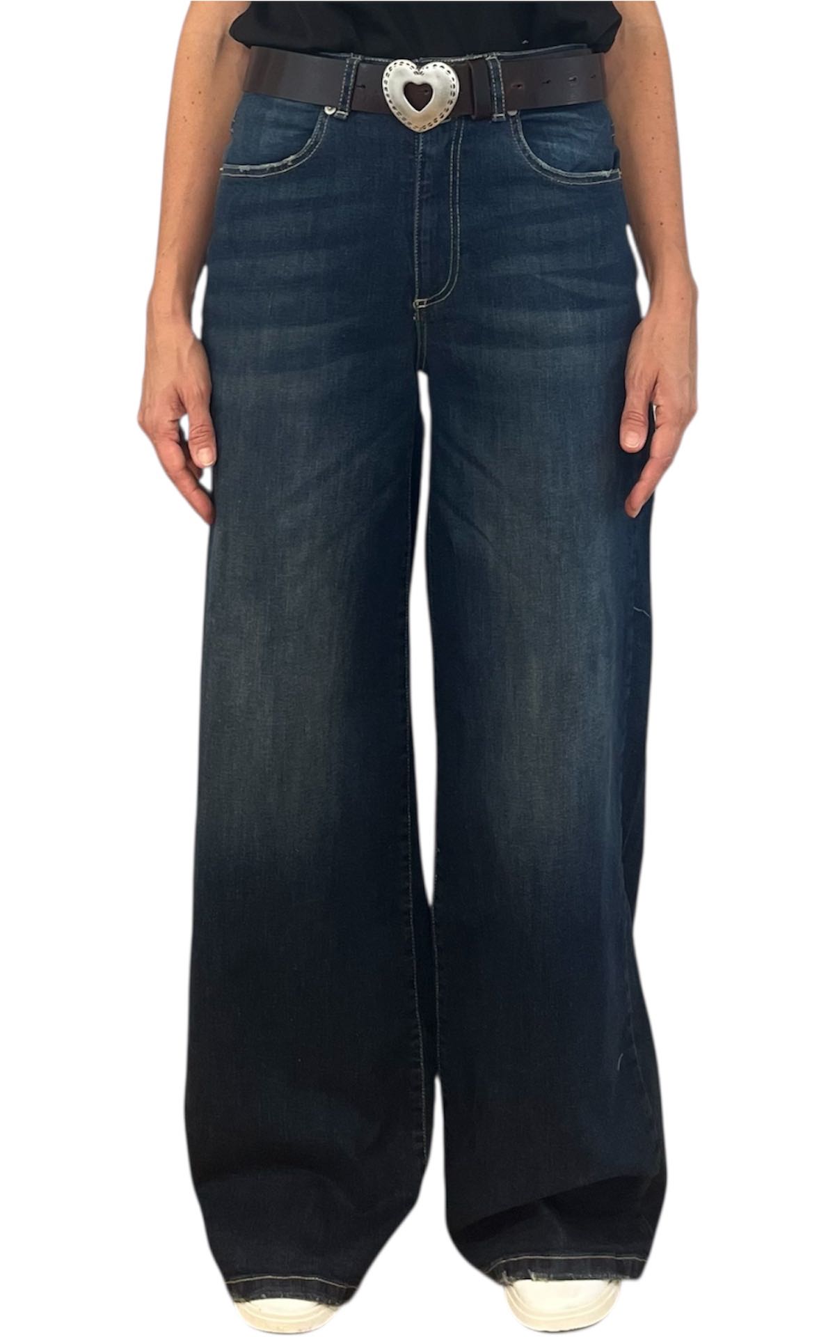 Initial - Jeans palazzo - NIA blu