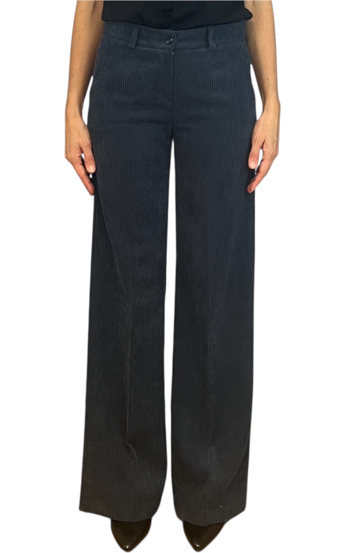 Susan Di - Pantalone velluto rocciatore - blu