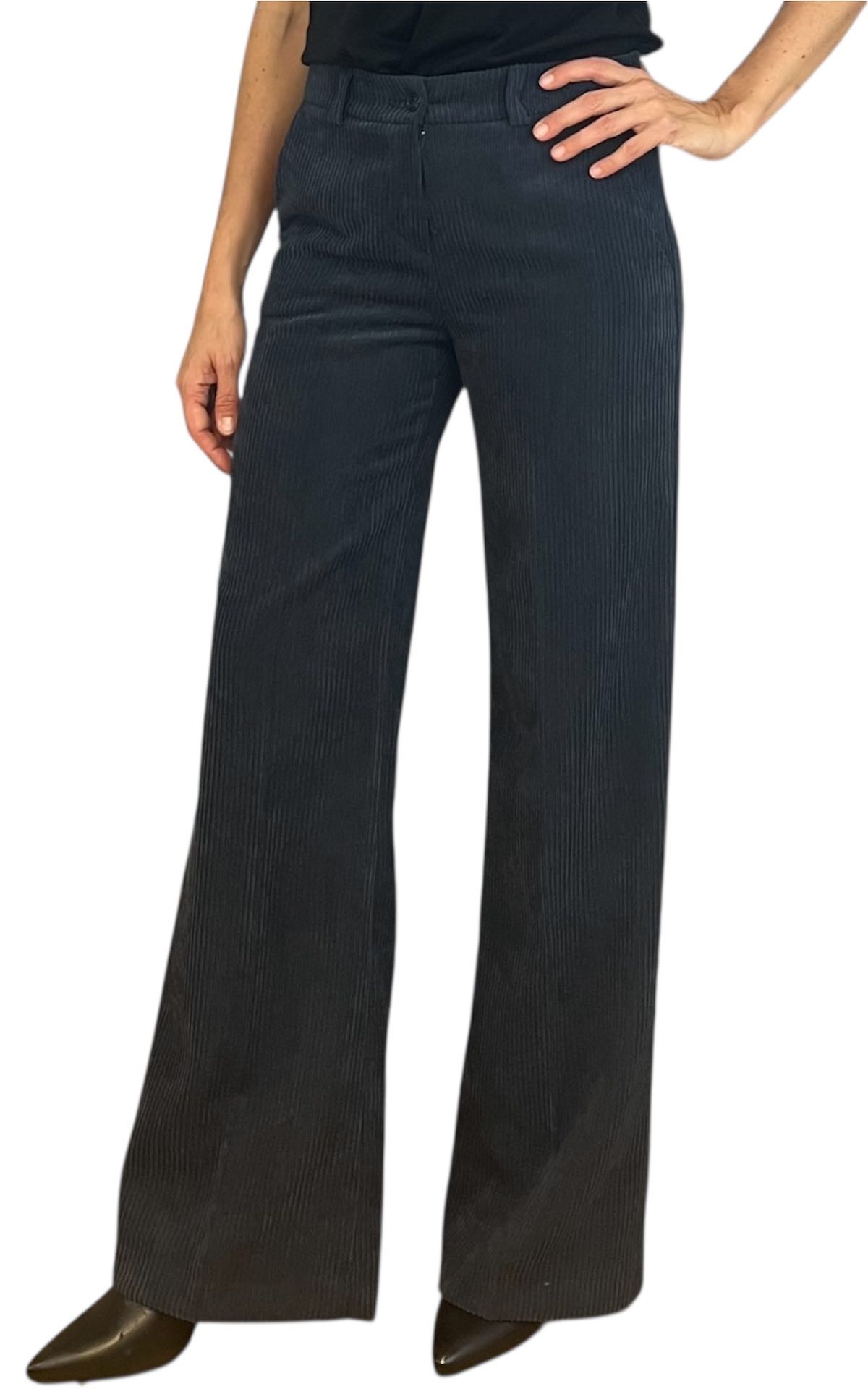 Susan Di - Pantalone velluto rocciatore - blu