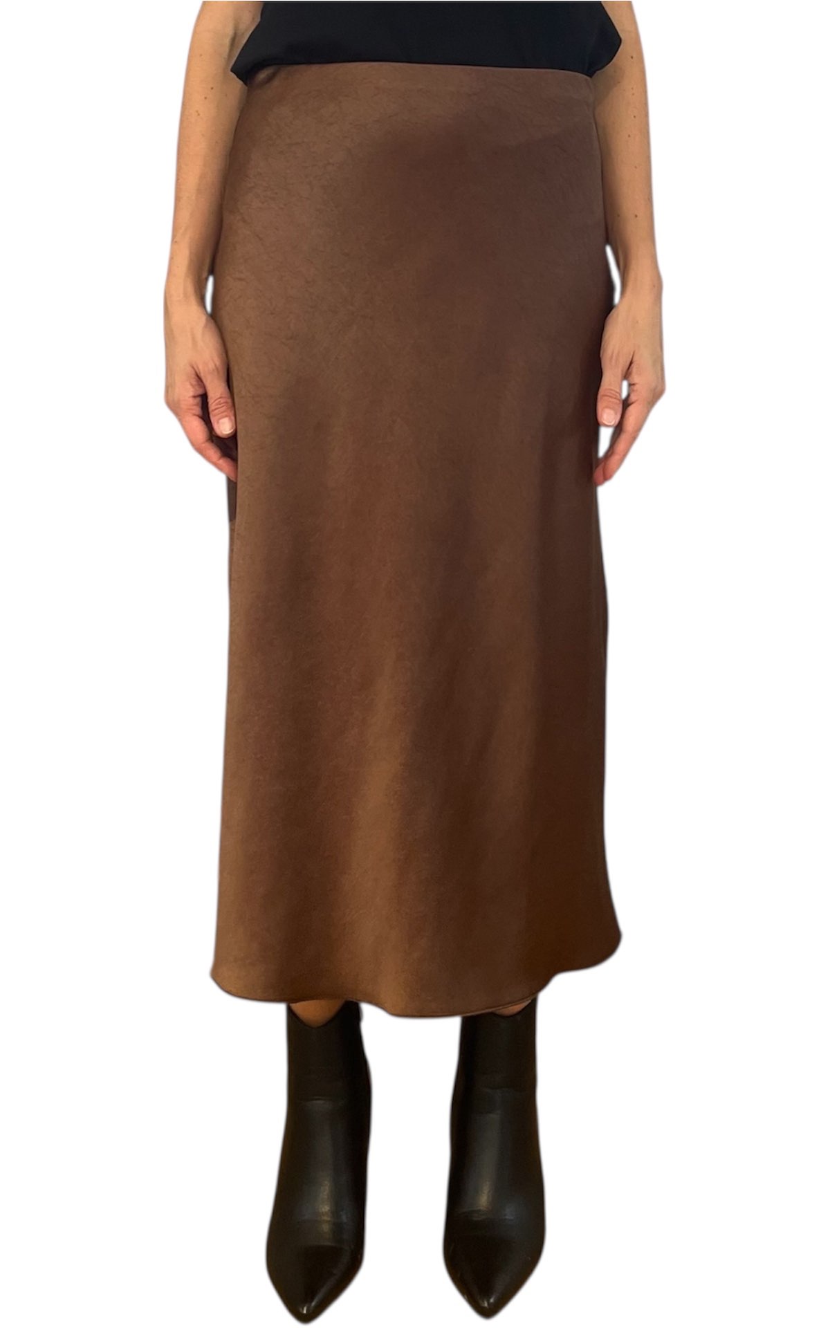 Susan di - Gonna in satin - marrone