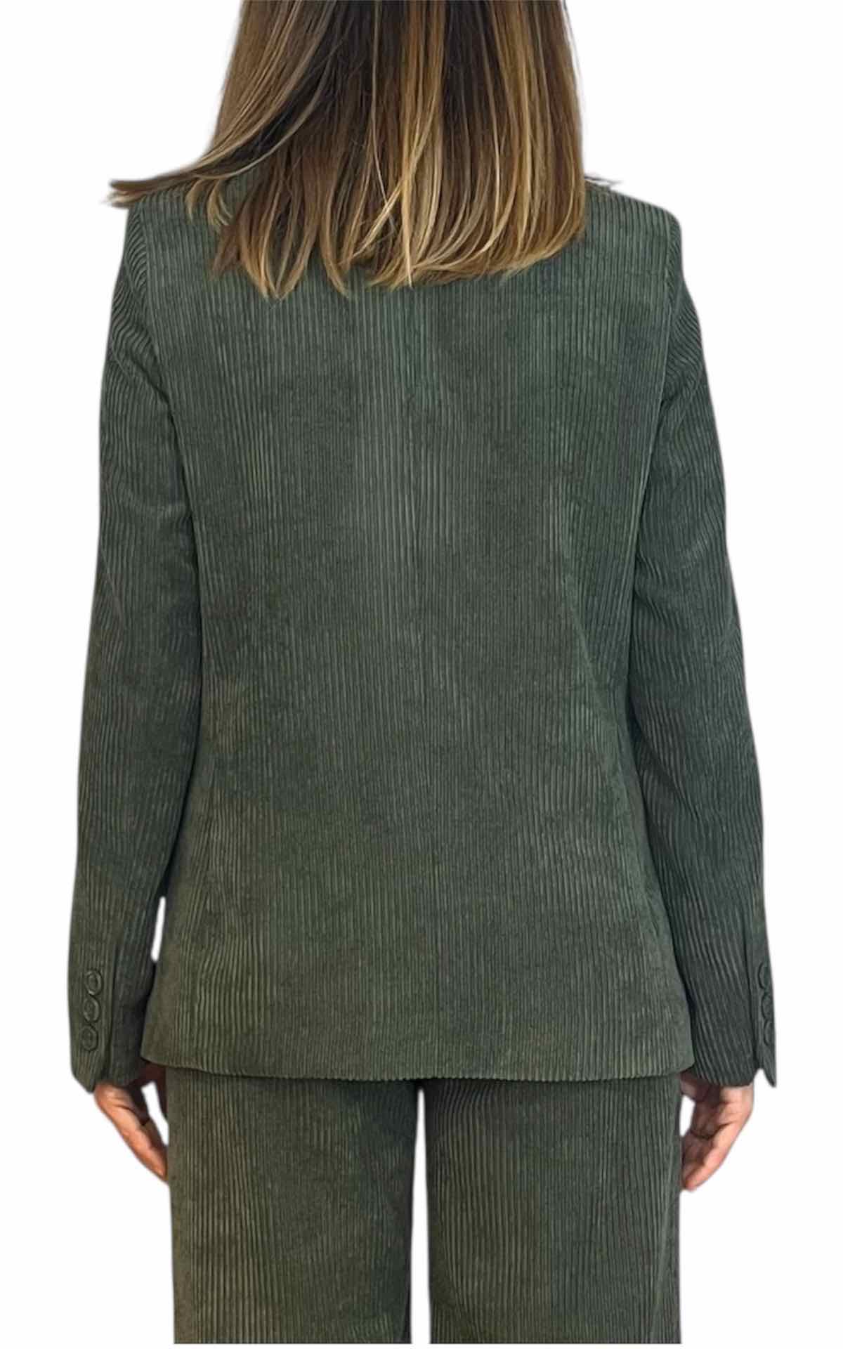 Susan Di - Giacca velluto rocciatore - verde