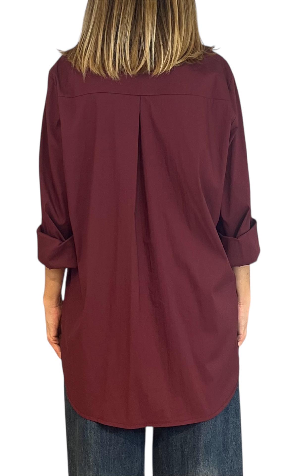 Off-On - Camicia over - bordeaux