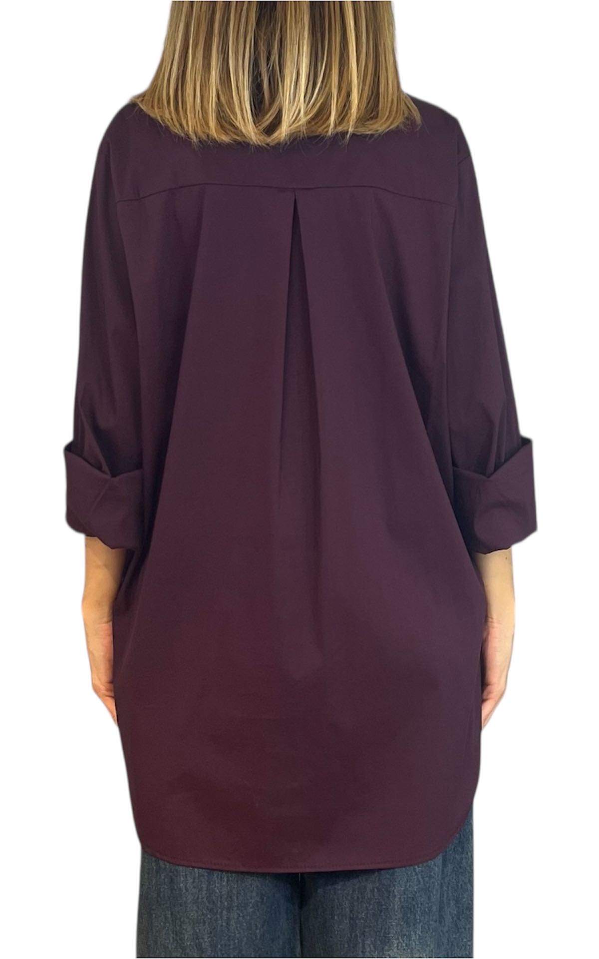 Off-On - Camicia over - prugna