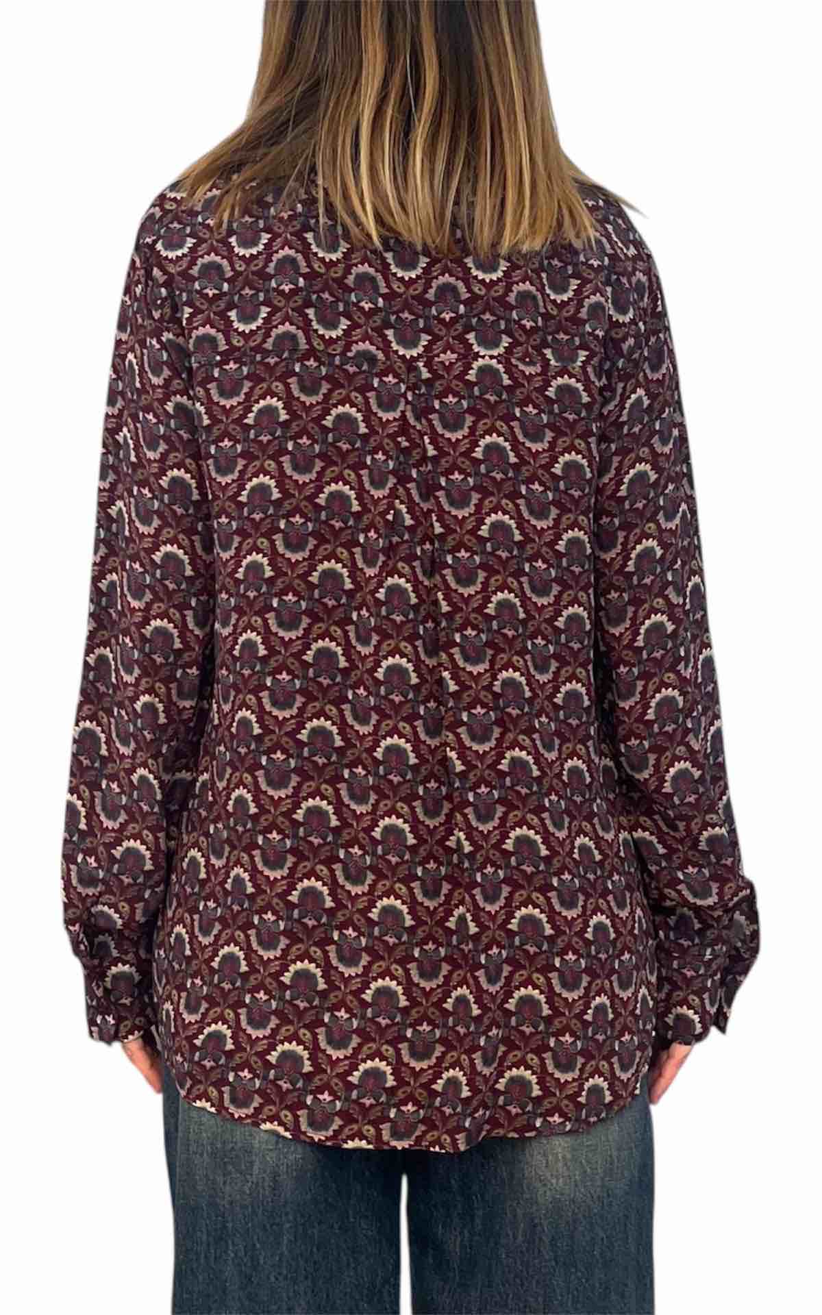 Initial - Camicia over fantasia - prugna