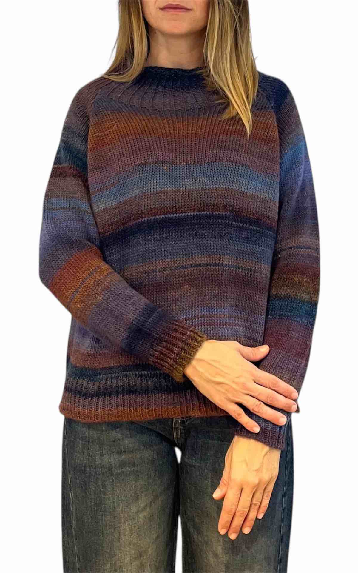 Off-On - Maglia sfumata - moro