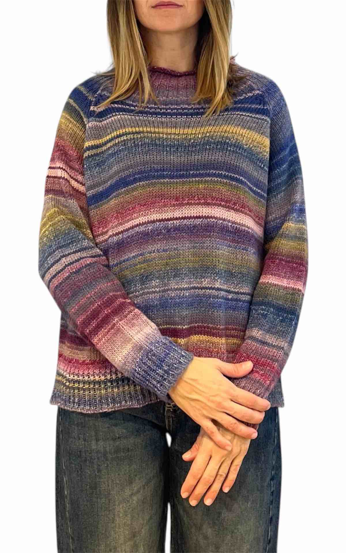 Off-On - Maglia sfumata - rosa