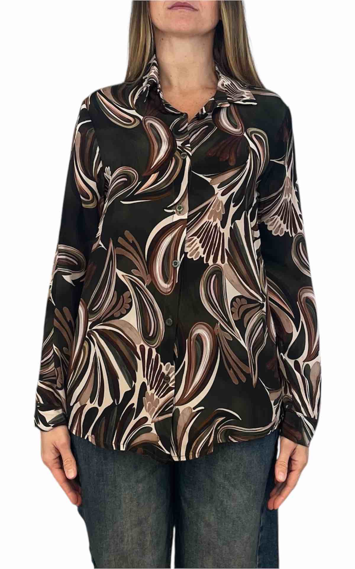 Off-On - Camicia fantasia - verde